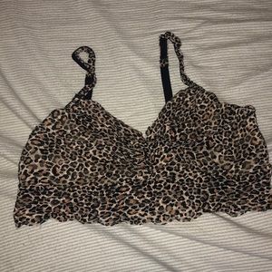 PINK cheetah bralette